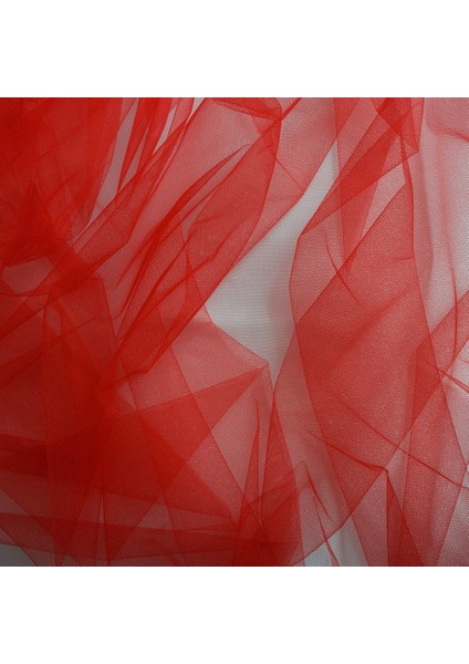 Bohça Süsleme Tülü, Nişan Bohça Süsü, Kapı Süsü Tülü, Kırmızı 100X300CM