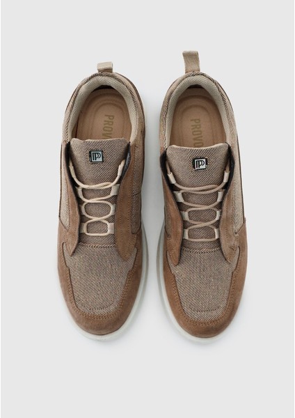 Vizon Deri Erkek Sneaker