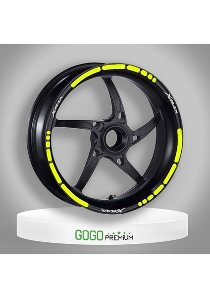 Florasan Sarı I Yamaha Xmax Uyumlu Jant Şeridi