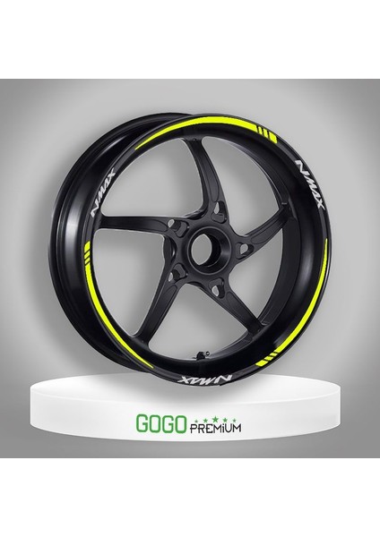 Florasan Sarı Iv Yamaha Nmax Uyumlu Jant Şeridi