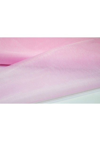 Bohça Süsleme Tülü, Nişan Bohça Süsü, Kapı Süsü Tülü, Pembe 100X300CM