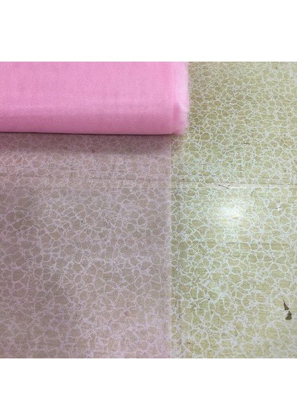 Bohça Süsleme Tülü, Nişan Bohça Süsü, Kapı Süsü Tülü, Pembe 100X300CM fiyatları