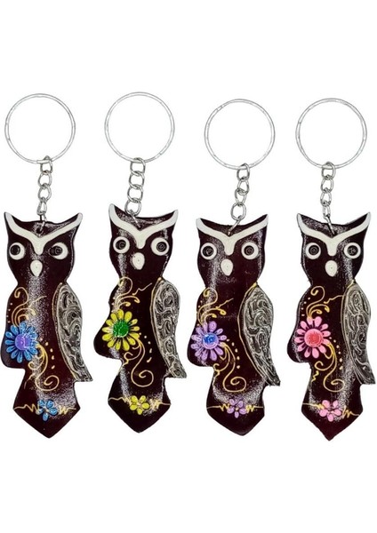 Hindistan Cevizi Baykuş Anahtarlık Dörtlü Hediyelik Paket fiyatları