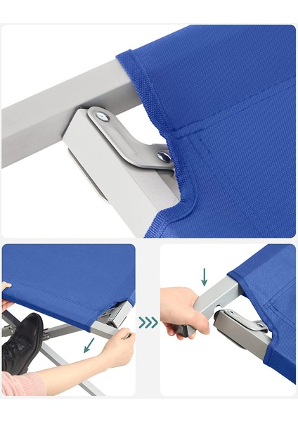 GCB21L Tüv Rheinland Lisanslı 240 kg Taşıma Kapasiteli Portatif Kamp Yatağı, 210X72X45 cm fırsatları