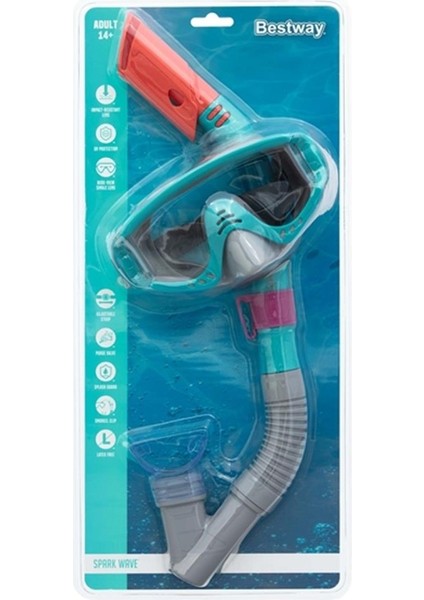 Spark Wave Maske Şnorkel Set