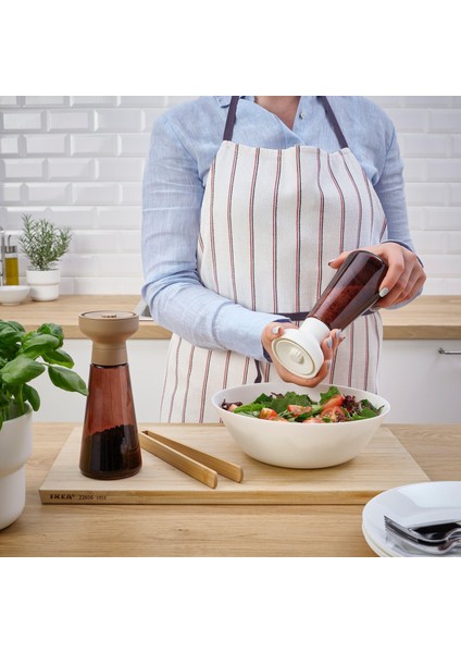 2 Adet Baharat Öğütücü, Cam-Kahverengi Amber Renk 19 Cm, 2 Parça Baharat Değirmeni Modern fiyatları