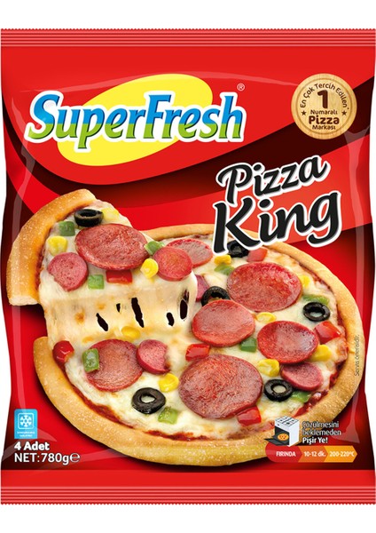 Pizza King 4'lü 780 G