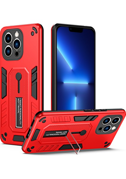 Xstepcase Apple iPhone 13 Pro Max 6.7 Inç Pc + Tpu Anti-Fall Phone Vaka Kickstand Kapağı Parmak Kayışı ile (Yurt Dışından)