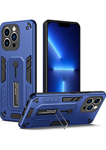 Xstepcase Apple iPhone 13 Pro Max 6.7 Inç Pc + Tpu Anti-Fall Phone Vaka Kickstand Kapağı Parmak Kayışı ile (Yurt Dışından)