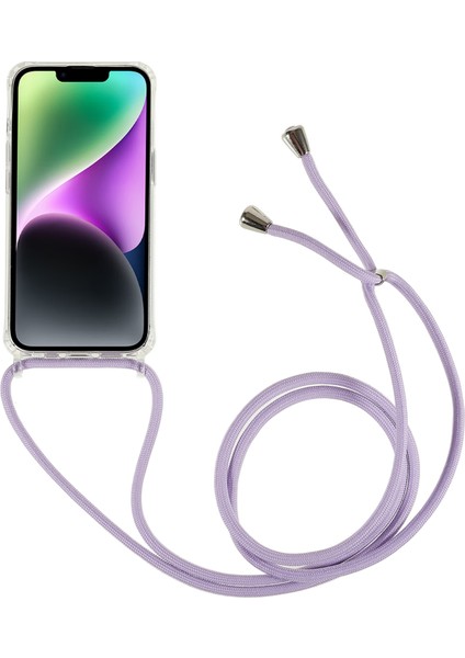 Xstepcase Apple iPhone 13/14 Için Geri Dönen Kasa, Tpu+Akrilik Şok Emici Telefon Kapağı Lanyard ile (Yurt Dışından)