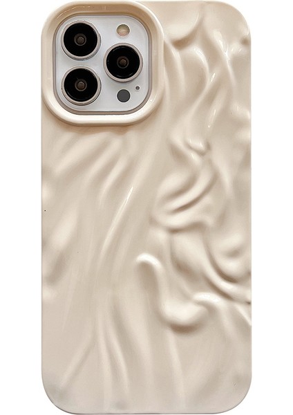 Xstepcase Apple iPhone 13 Pro 6.1 Inç Pleat Tasarım Damla Geçirmez Yumuşak Tpu Geri Koruyucu Kapak Için Parlak Telefon Kılıfı (Yurt Dışından)