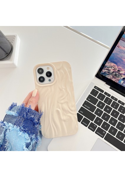 Xstepcase Apple iPhone 13 Pro 6.1 Inç Pleat Tasarım Damla Geçirmez Yumuşak Tpu Geri Koruyucu Kapak Için Parlak Telefon Kılıfı (Yurt Dışından)
