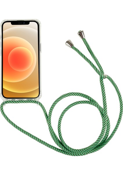Xstepcase Apple iPhone 12 Mini / 13 Mini 5.4 Inç Için Geri Kasa, Ayarlanabilir Kordonlu Tpu+Akrilik Telefon Kapağı Temizleyin (Yurt Dışından)