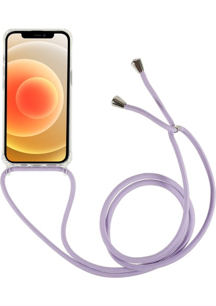 Xstepcase Apple iPhone 12 Mini / 13 Mini 5.4 Inç Için Geri Kasa, Ayarlanabilir Kordonlu Tpu+Akrilik Telefon Kapağı Temizleyin (Yurt Dışından)