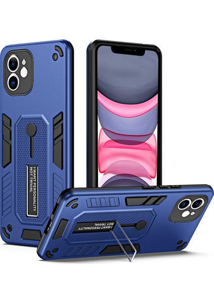 Xstepcase Apple iPhone 11 Halka Kayışı Için Kickstand Cep Telefonu Kılıfı Tpu+Pc Şok Geçirmez Koruyucu Telefon Kapağı (Yurt Dışından)