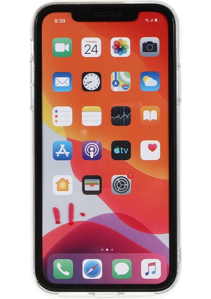 Xstepcase Apple iPhone 12 6.1 Inç Çizgi Anti Glass+Pc Telefon Kılıfı Lens Kapağı Koruma Toz Geçirmez Mesh Telefon Kapağı (Yurt Dışından)