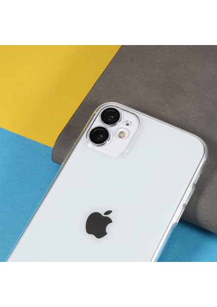 Xstepcase Apple iPhone 12 6.1 Inç Çizgi Anti Glass+Pc Telefon Kılıfı Lens Kapağı Koruma Toz Geçirmez Mesh Telefon Kapağı (Yurt Dışından)