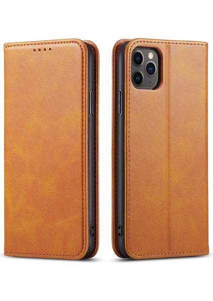 Xstepcase Apple iPhone 11 Pro 5.8 Inç Telefon Standı Için Iş Tarzı Buzağı Doku Cüzdanı Manyetik Deri Telefon Kapağı (Yurt Dışından) fiyatları