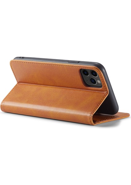 Xstepcase Apple iPhone 11 Pro 5.8 Inç Telefon Standı Için Iş Tarzı Buzağı Doku Cüzdanı Manyetik Deri Telefon Kapağı (Yurt Dışından) modelleri