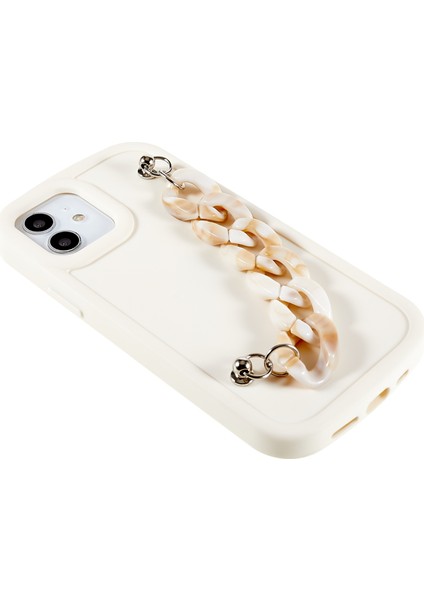Xstepcase Apple iPhone 12/12 Pro 6.1 Inç Yumuşak Tpu Telefon Kılıf Mat Yüzey Zinciri Bilezik Telefon Kapağı (Yurt Dışından)
