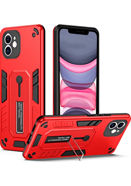 Xstepcase Apple iPhone 11 Halka Kayışı Için Kickstand Cep Telefonu Kılıfı Tpu+Pc Şok Geçirmez Koruyucu Telefon Kapağı (Yurt Dışından)