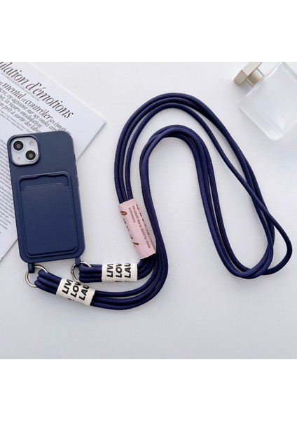 Xstepcase Apple iPhone 13 6.1 Inç Sıvı Silikon Kart Yuvası Telefon Kılıfı Anti-Çizelge Şok Geçirmez Kapak Uzun Kayışlı (Yurt Dışından) indirimleri