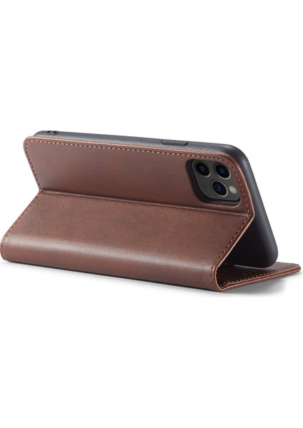 Xstepcase Apple iPhone 11 Pro 5.8 Inç Telefon Standı Için Iş Tarzı Buzağı Doku Cüzdanı Manyetik Deri Telefon Kapağı (Yurt Dışından) modelleri