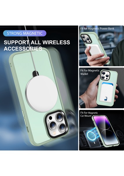Xstepcase Apple iPhone 13 Pro 6.1 Inç Manyetik Telefon Kılıfı Için Magsafe Pc+Tpu Ring Kickstand Cover ile Uyumlu (Yurt Dışından)