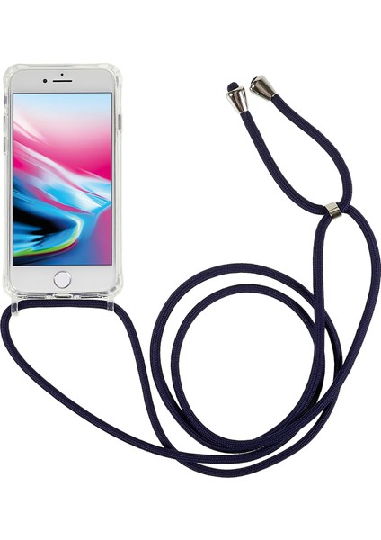 Xstepcase Apple iPhone 7/8 / Se (2020) / Se (2022) Için Geri Kasa, Düşme Koruması Açık Tpu+Akrilik Telefon Kapağı Lanyard ile (Yurt Dışından)