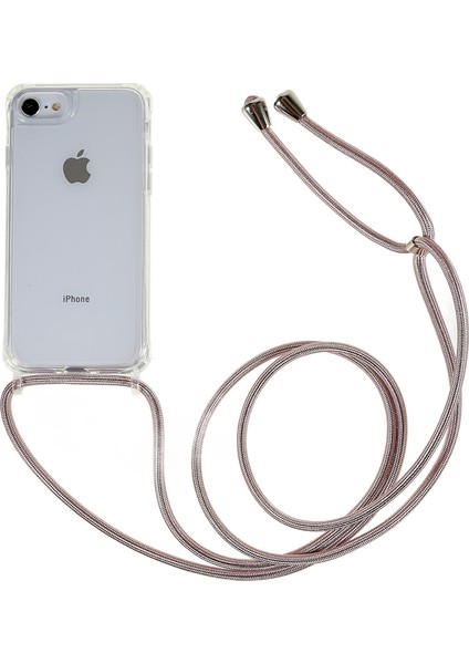 Xstepcase Apple iPhone 7/8 / Se (2020) / Se (2022) Için Geri Kasa, Düşme Koruması Açık Tpu+Akrilik Telefon Kapağı Lanyard ile (Yurt Dışından)