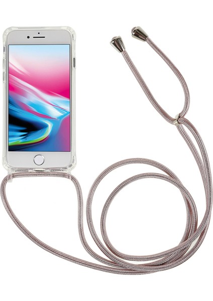 Xstepcase Apple iPhone 7/8 / Se (2020) / Se (2022) Için Geri Kasa, Düşme Koruması Açık Tpu+Akrilik Telefon Kapağı Lanyard ile (Yurt Dışından)