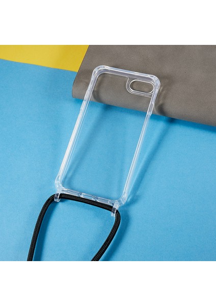 Xstepcase Apple iPhone 7/8 / Se (2020) / Se (2022) Için Geri Kasa, Düşme Koruması Açık Tpu+Akrilik Telefon Kapağı Lanyard ile (Yurt Dışından)