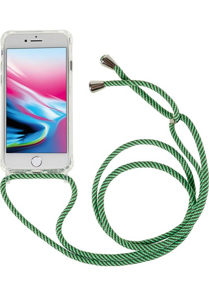 Xstepcase Apple iPhone 7/8 / Se (2020) / Se (2022) Için Geri Kasa, Düşme Koruması Açık Tpu+Akrilik Telefon Kapağı Lanyard ile (Yurt Dışından)