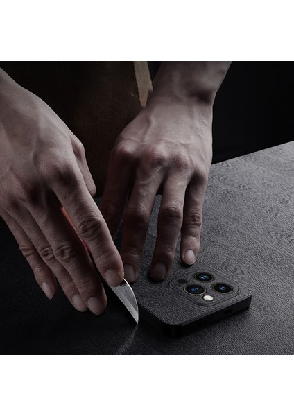 Xstepcase Apple iPhone 13 Pro Max Için Ahşap Tahıl Telefon Kılıfı Kamera Lens Koruyucu ile Kabuklu Pu Deri Pc Tpu Kabuk (Yurt Dışından)