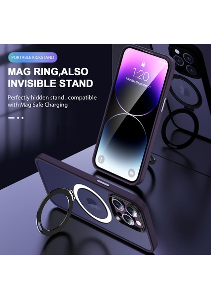 Xstepcase Apple iPhone 13 Pro Max Için 6.7 Inç Manyetik Görünmez Kickstand Telefon Kılıfı Pc+Tpu Damla Koruma Kapağı Magsafe ile Uyumlu (Yurt Dışından) indirimleri