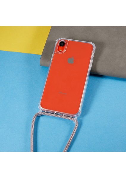 Xstepcase Apple iPhone Xr Için Geri Kılıf 6.1 Inç, Bırak Koruması Açık Tpu+Akrilik Telefon Kapağı Lanyard ile (Yurt Dışından)