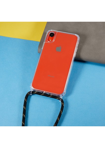 Xstepcase Apple iPhone Xr Için Geri Kılıf 6.1 Inç, Bırak Koruması Açık Tpu+Akrilik Telefon Kapağı Lanyard ile (Yurt Dışından)