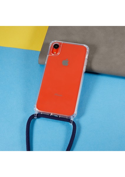 Xstepcase Apple iPhone Xr Için Geri Kılıf 6.1 Inç, Bırak Koruması Açık Tpu+Akrilik Telefon Kapağı Lanyard ile (Yurt Dışından)