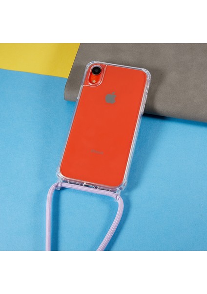 Xstepcase Apple iPhone Xr Için Geri Kılıf 6.1 Inç, Bırak Koruması Açık Tpu+Akrilik Telefon Kapağı Lanyard ile (Yurt Dışından)