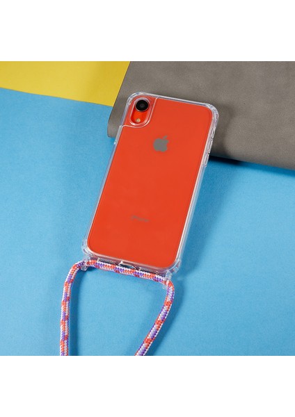 Xstepcase Apple iPhone Xr Için Geri Kılıf 6.1 Inç, Bırak Koruması Açık Tpu+Akrilik Telefon Kapağı Lanyard ile (Yurt Dışından)