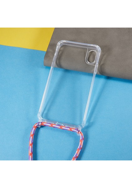 Xstepcase Apple iPhone Xr Için Geri Kılıf 6.1 Inç, Bırak Koruması Açık Tpu+Akrilik Telefon Kapağı Lanyard ile (Yurt Dışından)