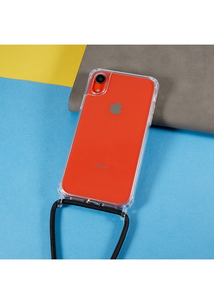 Xstepcase Apple iPhone Xr Için Geri Kılıf 6.1 Inç, Bırak Koruması Açık Tpu+Akrilik Telefon Kapağı Lanyard ile (Yurt Dışından)