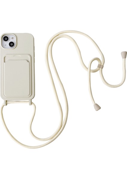 Xstepcase Apple iPhone 13 6.1 Inç Telefon Kasası Için Önleyici Sıvı Sıvı Silikon Koruyucu Kapak Kart Yuvası, Kayış (Yurt Dışından)