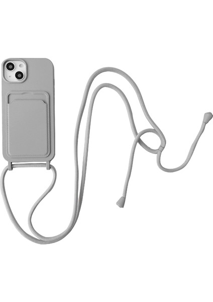 Xstepcase Apple iPhone 13 6.1 Inç Telefon Kasası Için Önleyici Sıvı Sıvı Silikon Koruyucu Kapak Kart Yuvası, Kayış (Yurt Dışından)