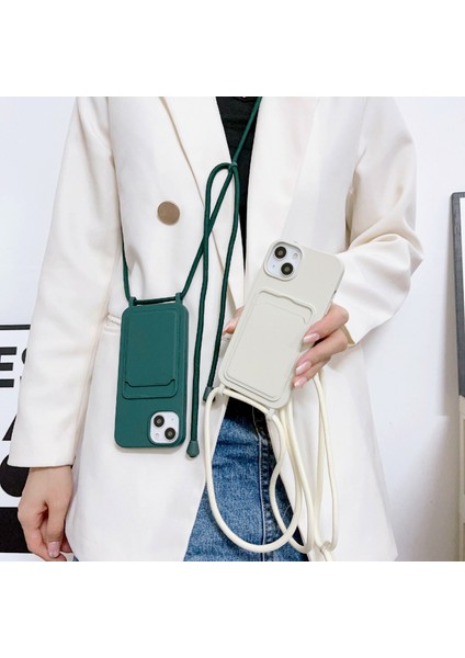 Xstepcase Apple iPhone 13 6.1 Inç Telefon Kasası Için Önleyici Sıvı Sıvı Silikon Koruyucu Kapak Kart Yuvası, Kayış (Yurt Dışından) fiyatları