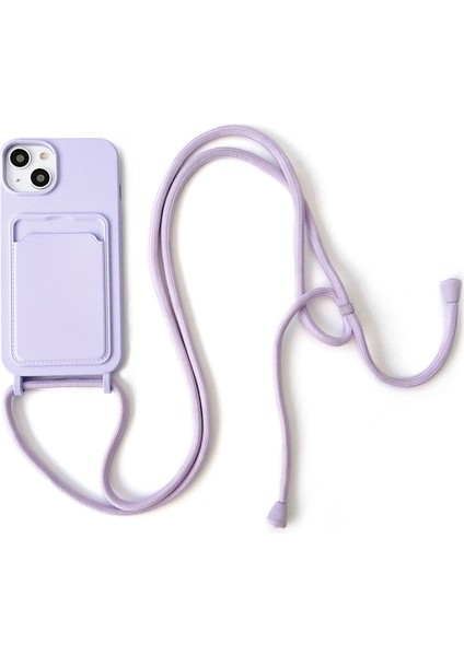 Xstepcase Apple iPhone 13 6.1 Inç Telefon Kasası Için Önleyici Sıvı Sıvı Silikon Koruyucu Kapak Kart Yuvası, Kayış (Yurt Dışından)