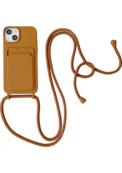 Xstepcase Apple iPhone 13 6.1 Inç Telefon Kasası Için Önleyici Sıvı Sıvı Silikon Koruyucu Kapak Kart Yuvası, Kayış (Yurt Dışından)