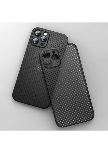 Xstepcase Apple iPhone 13 Pro Max Için 6.7 Inç Ultra Inç Nefes Beklenebilir Hoş Delim Isı Yayılma Mesh Arka Kapak Pp Telefon Kılıfı (Yurt Dışından)