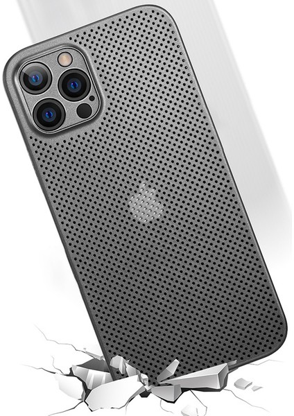 Xstepcase Apple iPhone 13 Pro 6.1 Inç Şok Geçirmez Nefes Alabilen Içi Boş Delik Isı Dağılma Örtüsü Arka Kapak Ultra Ince Pp Telefon Kasası (Yurt Dışından)
