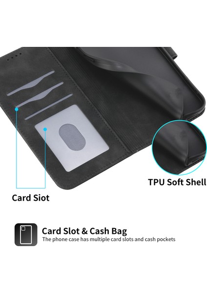 Xstepcase Dierfeng Df-03 Apple iPhone 13 6.1 Inç Için Anti-Fall Telefon Kapağı, Stand Cüzdanı Pu Deri Çizgileri Baskılı Anti-Çizik Telefon Kılıfı (Yurt Dışından) indirimleri